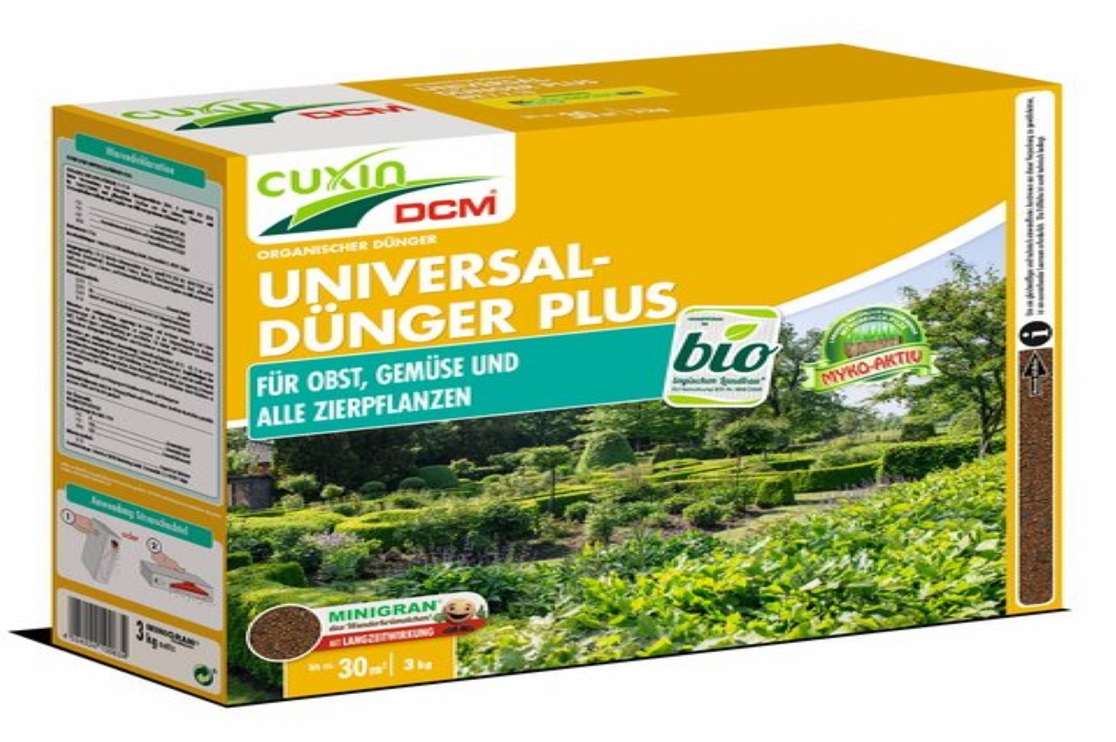 Cuxin DCM Universaldünger  Plus für Obst Gemüse und Zierpflanzen 3 kg