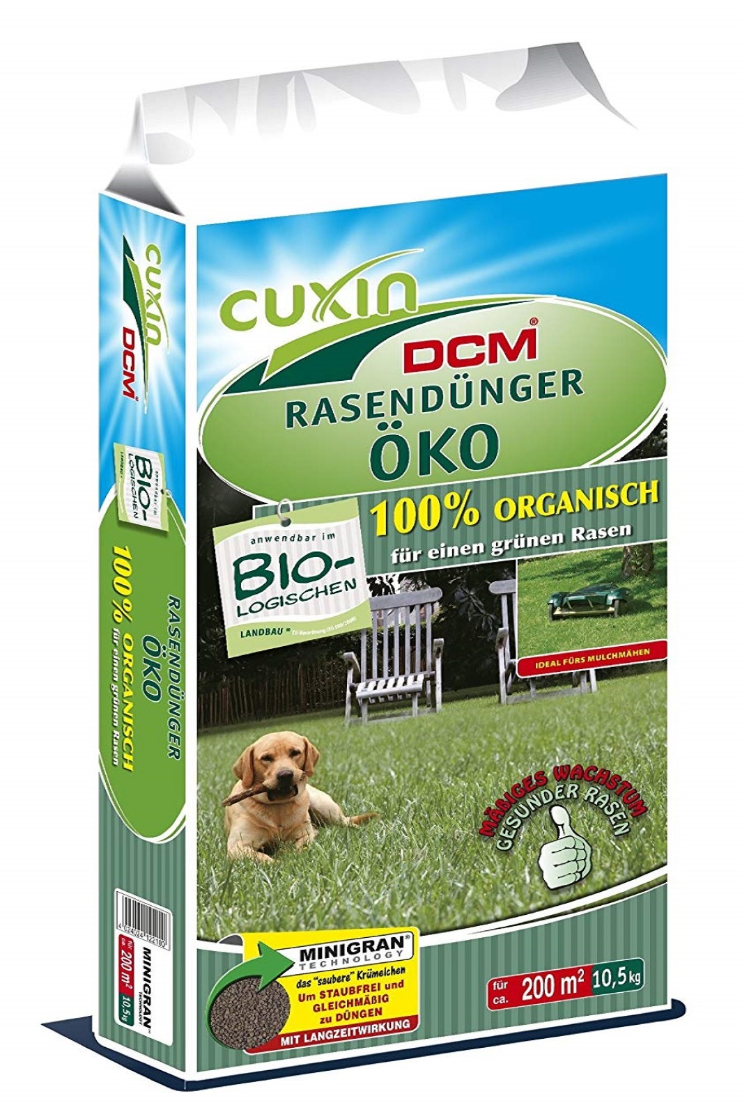 Cuxin DCM Rasendünger Öko 10,5 kg