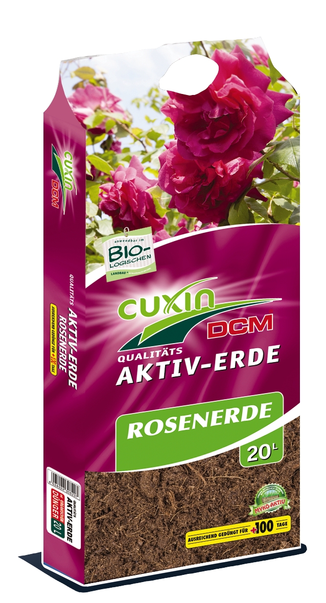 Cuxin DCM Aktiv Erde Rosenerde 3 x  20 Liter