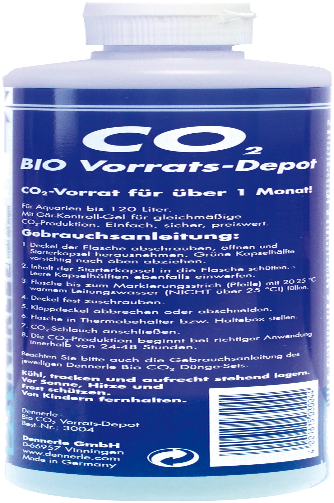 Dennerle Bio CO2 Vorratsdepot 1x Flasche
