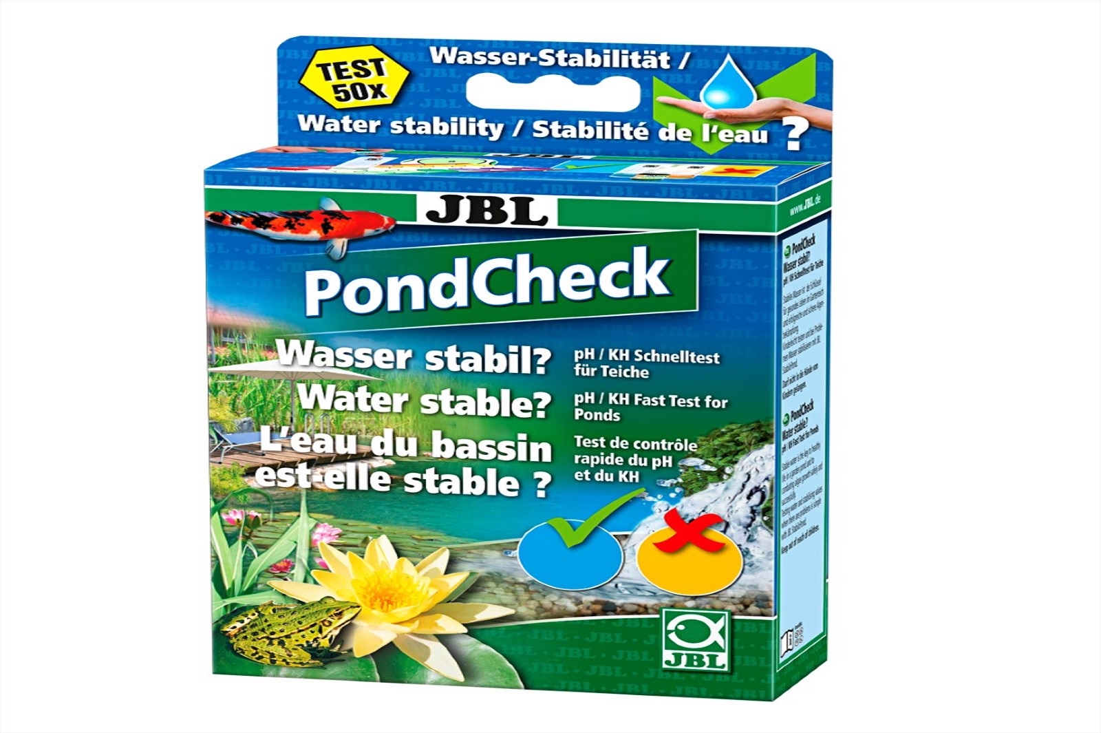 JBL PondCheck Wassertest Teichwassertest  pH- und KH- Schnelltest