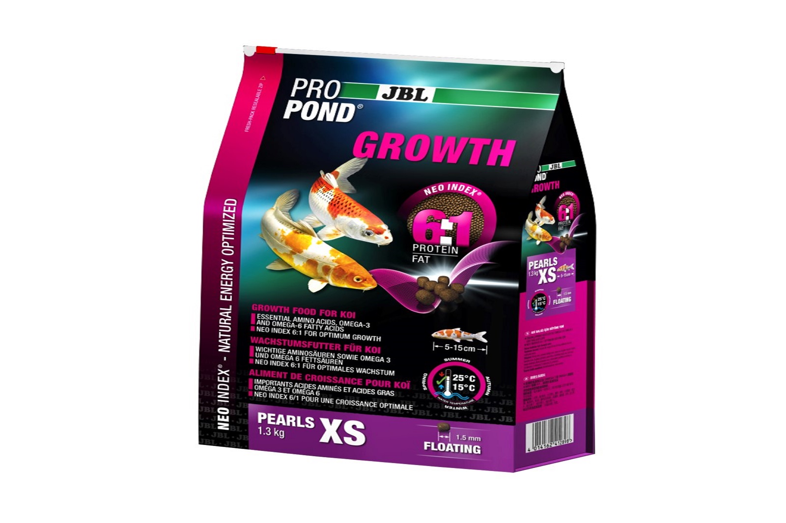 JBL ProPond Growth XS Wachstumsfutter 1,3 Kg  für sehr kleine Koi