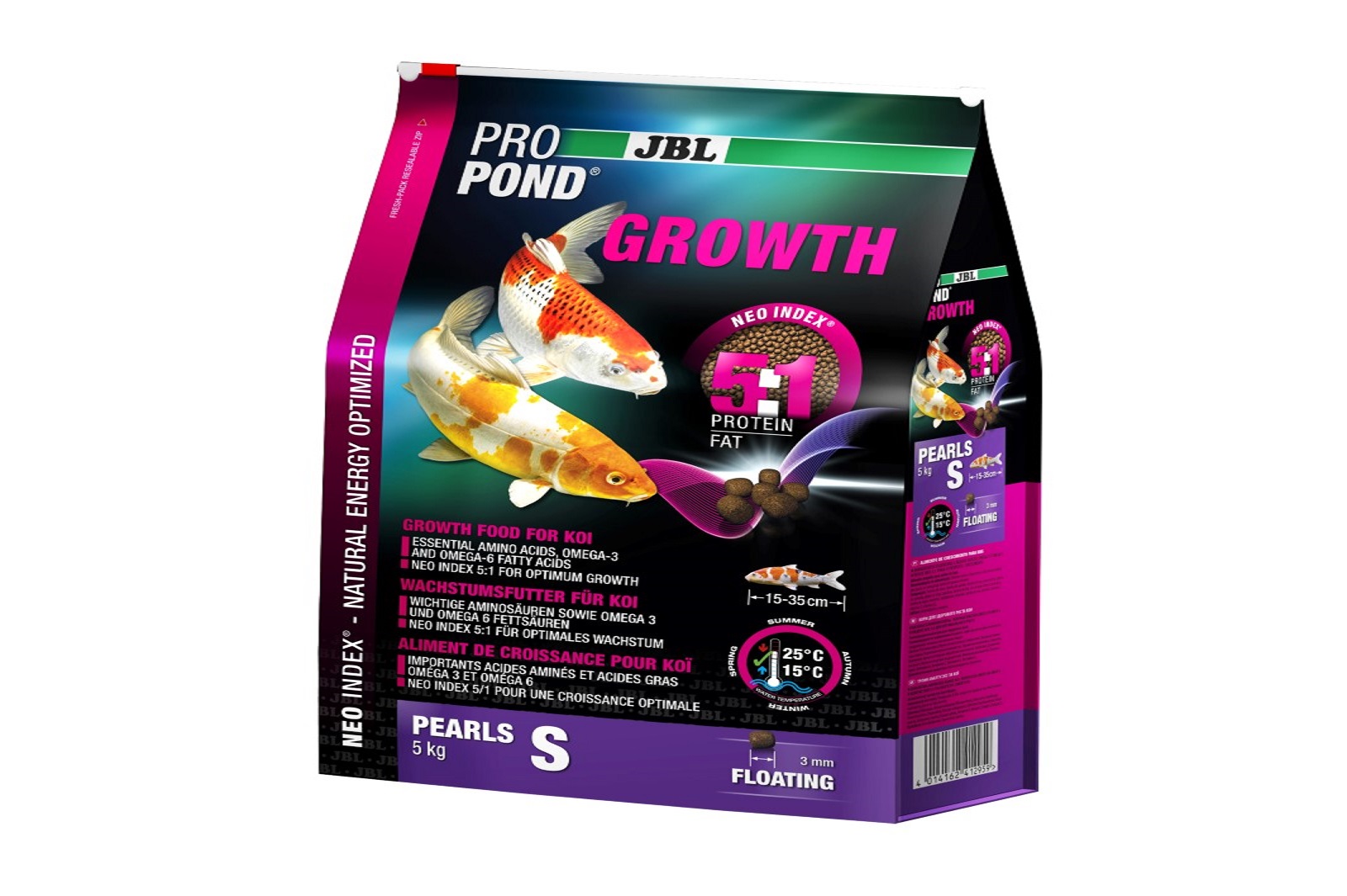 JBL ProPond Growth Pearls S Wachstumsfutter 5 Kg  für kleine Koi