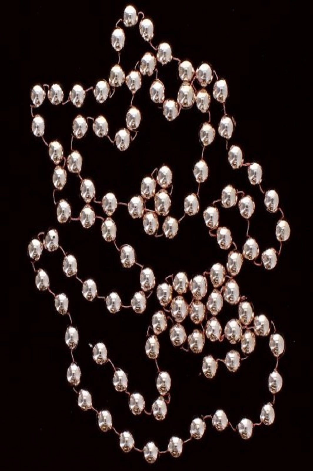 Perlenkette Kette Baumschmuck Perlengirlande Weihnachtsdeko Deko rose 2,70m