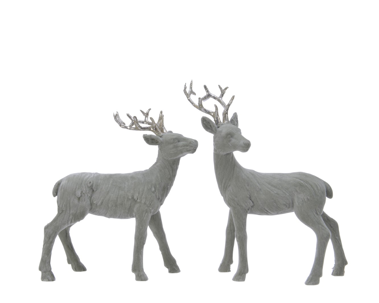 Hirsch Dekofigur Weihnachten Jagd Kunstoff grün 5x13x17 cm Stückpreis