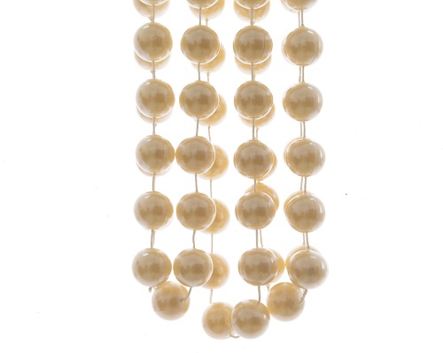 Perlenkette Perlenband Perlengirlande Kunststoff Ø 2 cm Länge 2,7 m creme