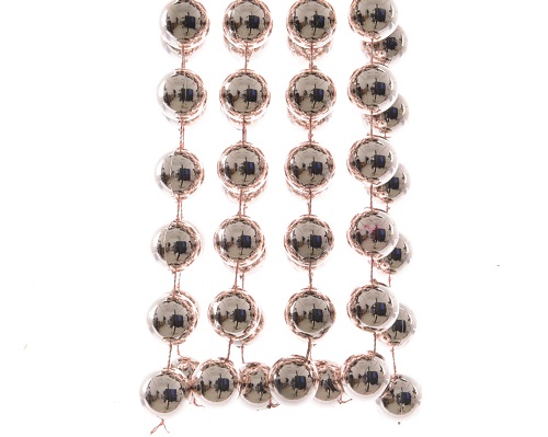 Perlenkette Perlenband Perlengirlande Kunststoff Ø 2 cm Länge 2,7 m rose