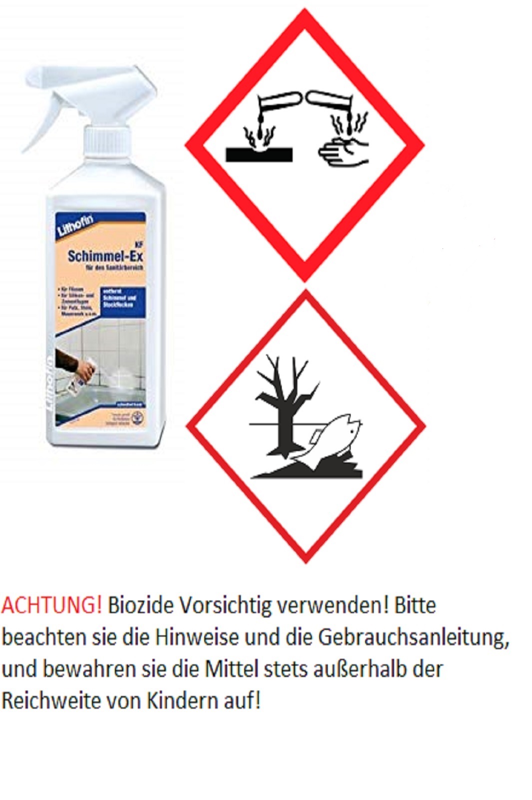 Lithofin KF Schimmel-EX Schimmelentferner 500 ml