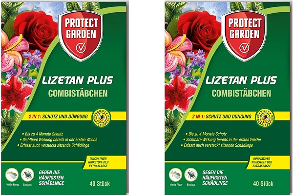 Protect Garden Combistäbchen Lizetan Plus 2 x 40 Stück Dünger und Schutz in einem