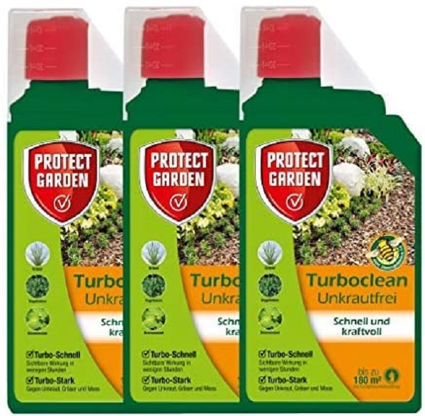 Protect Garden Turboclean Unkrautfrei Konzentrat  3 x 1 Liter
